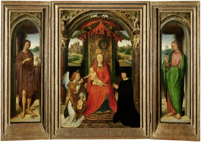 Small Triptych of St. John the Baptist by Hans Memling
